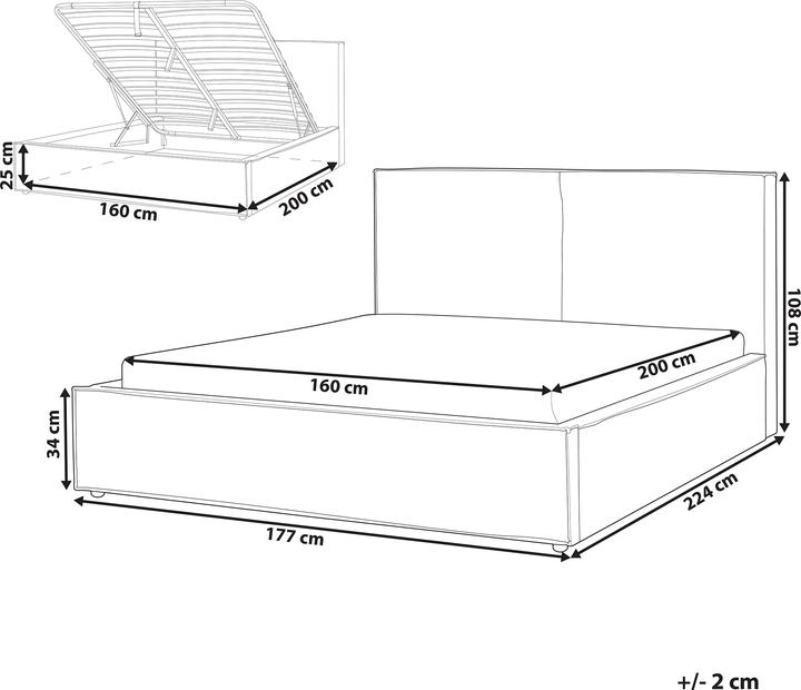 Actual product image Beliani Moissac (160 x 200 cm)