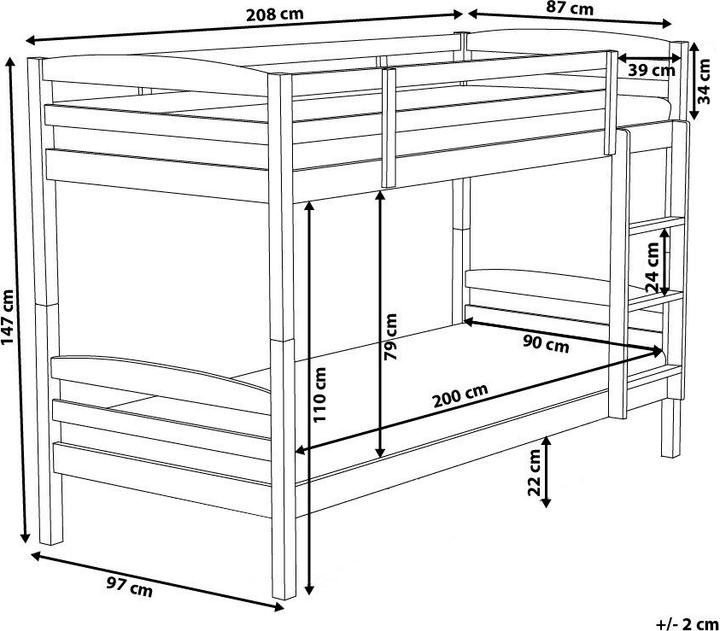Actual product image Beliani Regat (90x200)