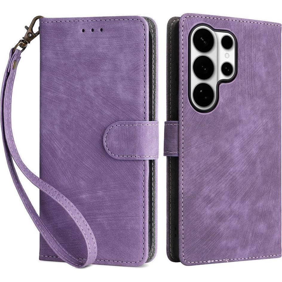 Cover-Discount Galaxy S26 Ultra - Ledertasche mit RFID Blocker (Samsung Galaxy S26 Ultra), Cover smartphone, Viola
