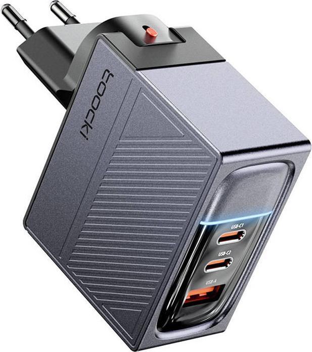 Produktbild Toocki Charger 2C A, GaN 100W (Grey) (100 W)