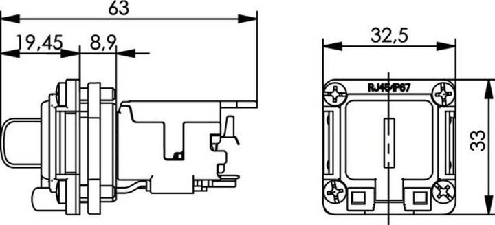 Image du produit Telegärtner Connecteur RJ45 STX V6 jeu de brides variante 6