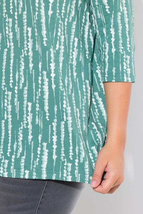 Produktbild Ulla Popken Shirt, Zierfalten, A-Linie, Carree-Ausschnitt, 3/4-Arm (46, 48)