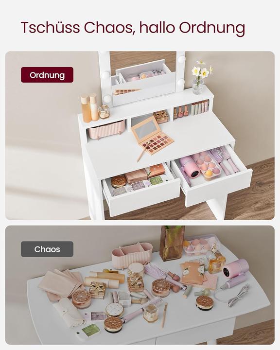 Image du produit Songmics Coiffeuse (80 x 40 x 145 cm)