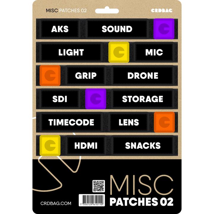 CRDBAG Diverse Aufnäher 02 (Kamera Taschenerweiterung)