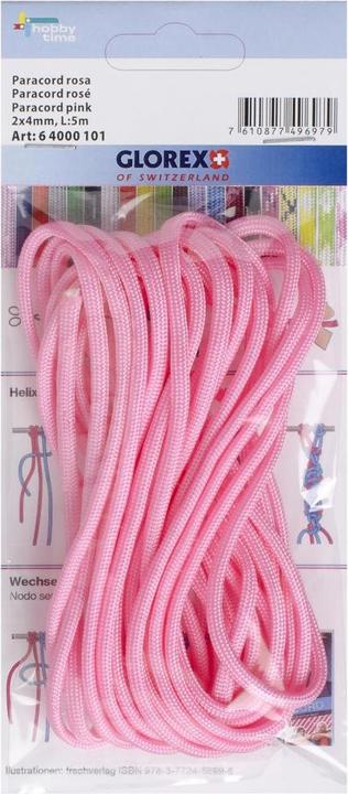 Produktbild Glorex Paracord 2x4mm, 5m rosa