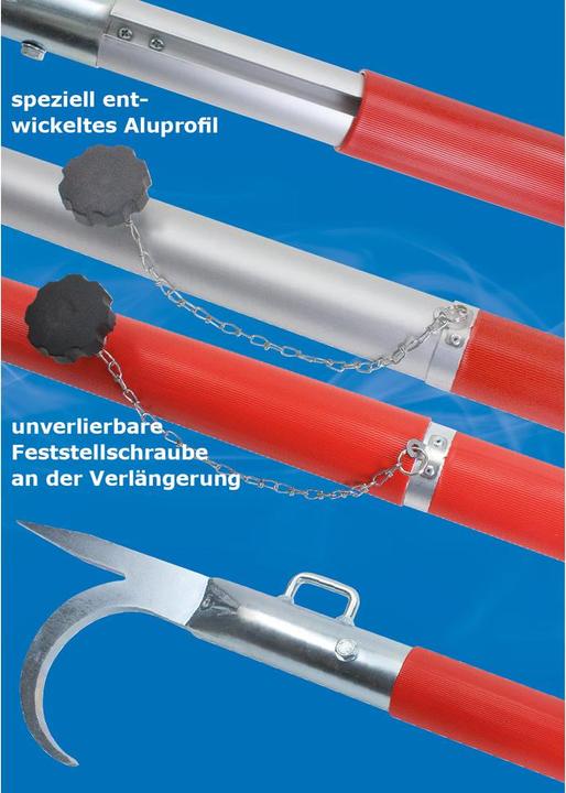 Actual product image Dönges Tear hook DIN 14851, telescopic, with extension, 2.0-4.8 m