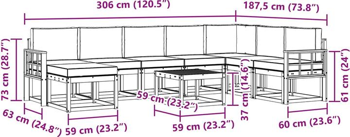 Produktbild vidaXL Ecksofa