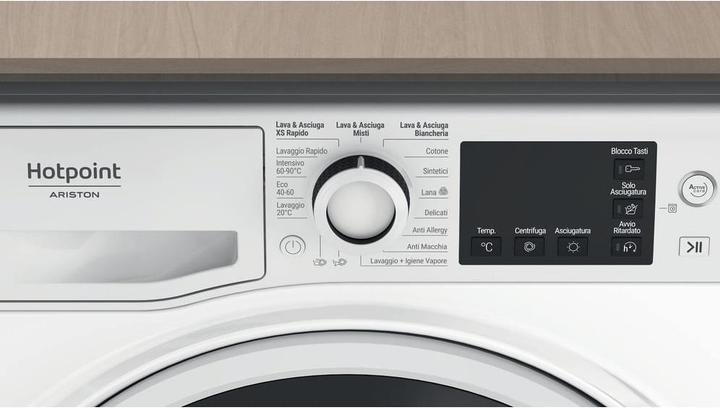Produktbild Hotpoint Active NDB 10736 WA DE Waschtrockner Freistehend Frontlader Weiss D