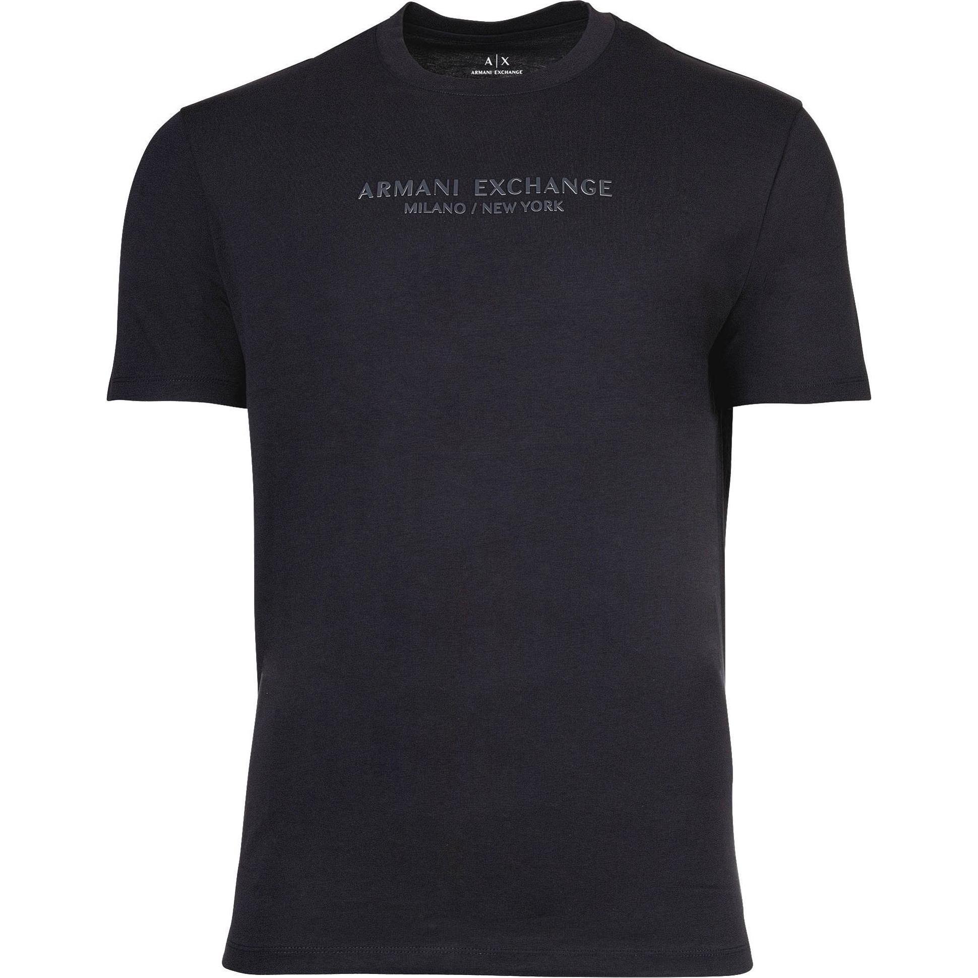 Armani Exchange, Herren, Shirts, T-Shirt, Blau, (S)