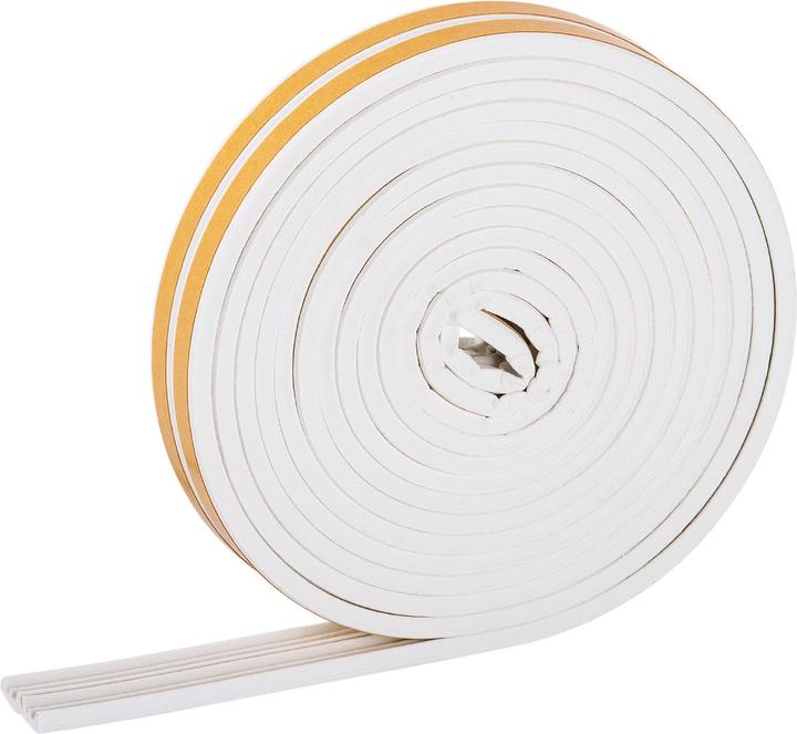 Helpmate Türdichtung, selbstklebendes E-Profil, 18 m, weiss