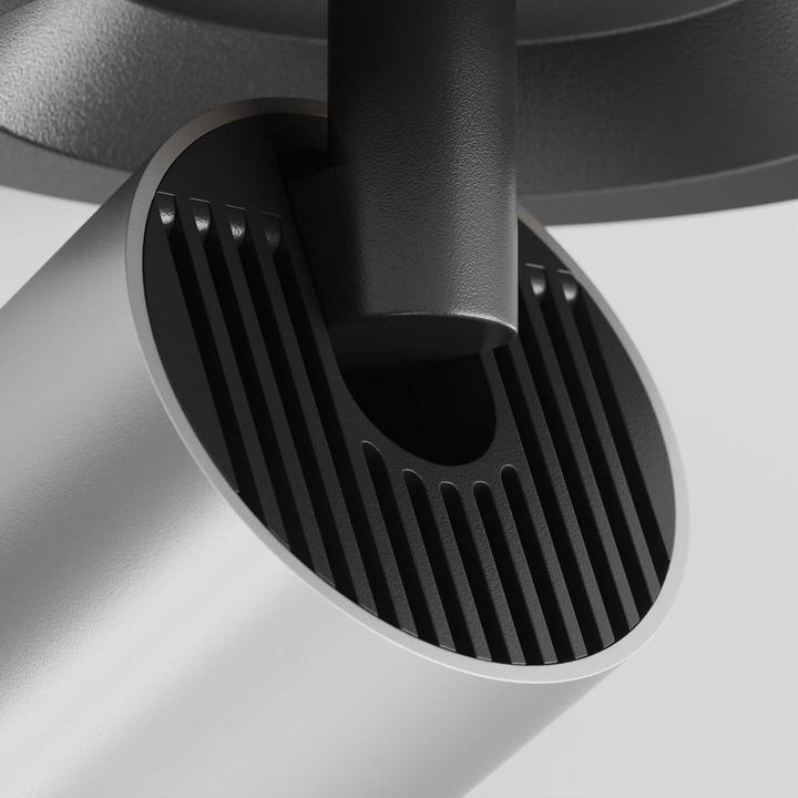 Actual product image Maytoni Focus S ceiling light, ceiling lamp GU10 12,3cm black / matt silver (GU10)