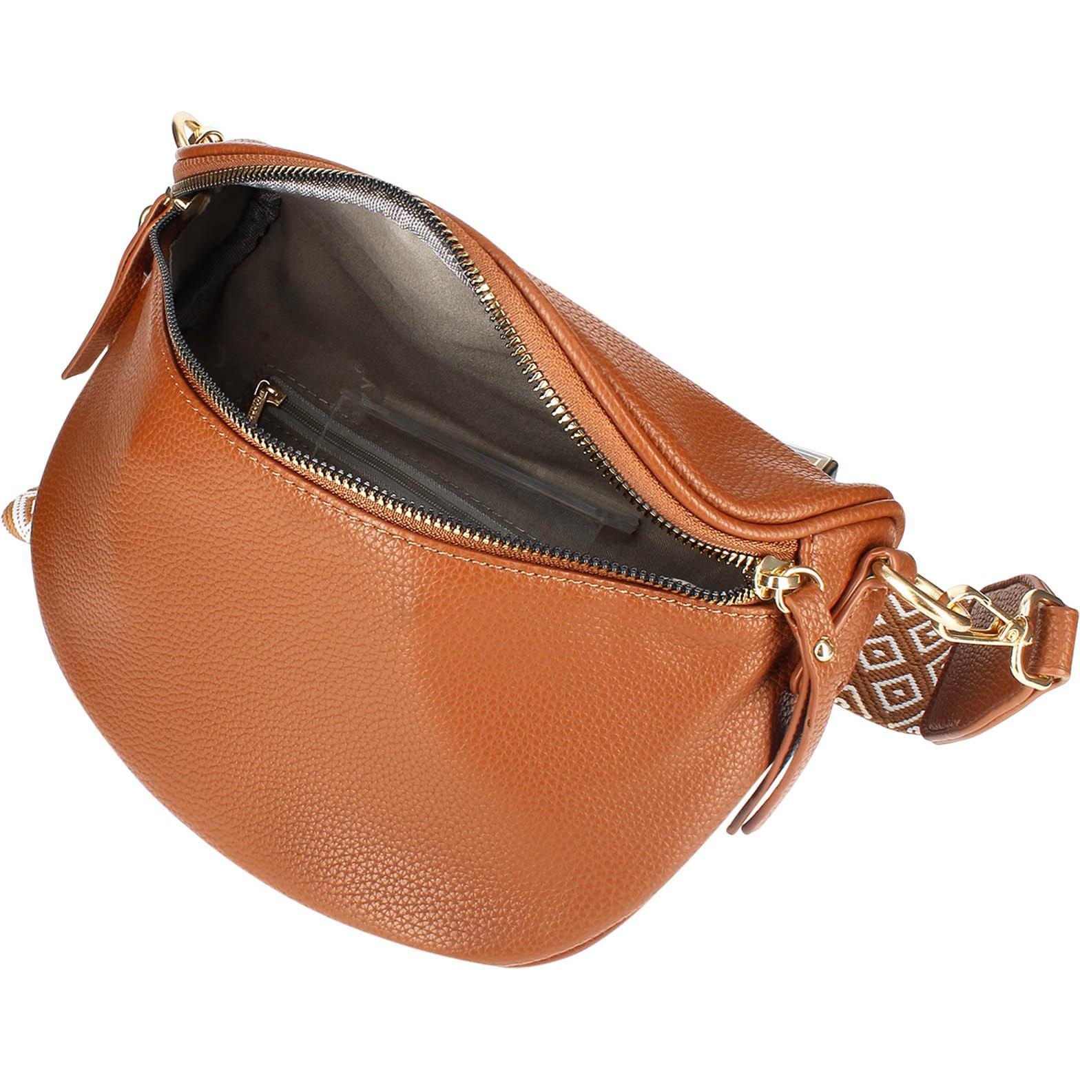 Thumbnail - Gallantry, Bauchtasche, Gürteltasche mit geometrischem Muster, Braun