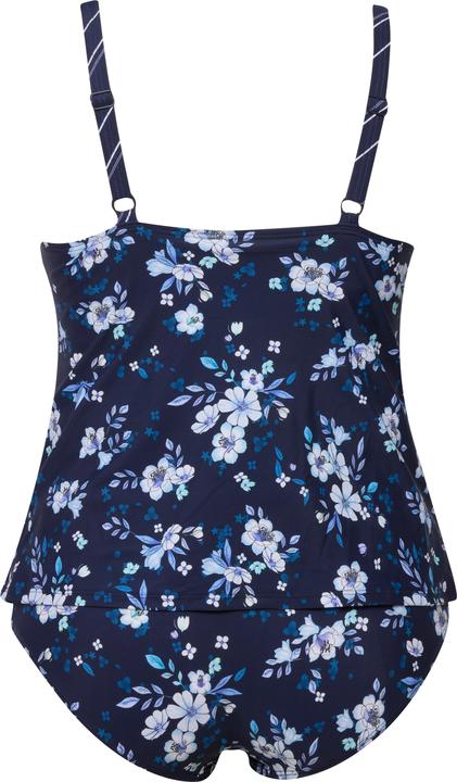 Image du produit Ulla Popken Bellieva-Tankini, Umstandsmode, Blüten/Ringel, Raffung, verstellbare Träger (48)