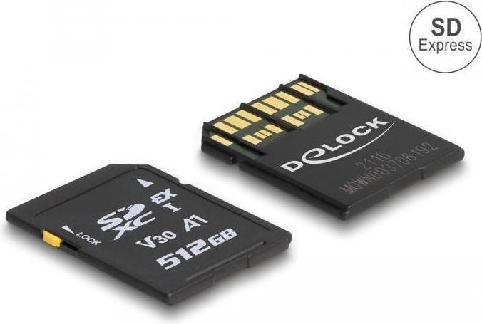 Produktbild Delock SD Express Speicherkarte 512 GB (512 GB, SD, U3, UHS-I)
