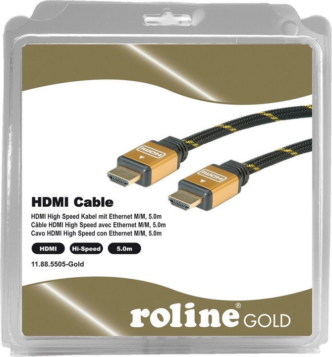 Productafbeelding Roline HDMI (Type A) - HDMI (Type A) (5 m, HDMI)