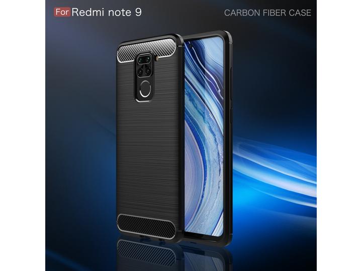 Produktbild Screenguard Xiaomi Redmi Note 9 Hülle Carbon Brushed Soft TPU (Xiaomi Redmi Note 9)