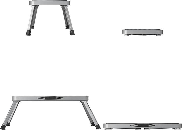 Immagine prodotto ProPlus Einzeltrittstufe klappbar für Werkstatt, Haushalt, Wohnwagen oder Wohnmobil (Stile, 50 cm)
