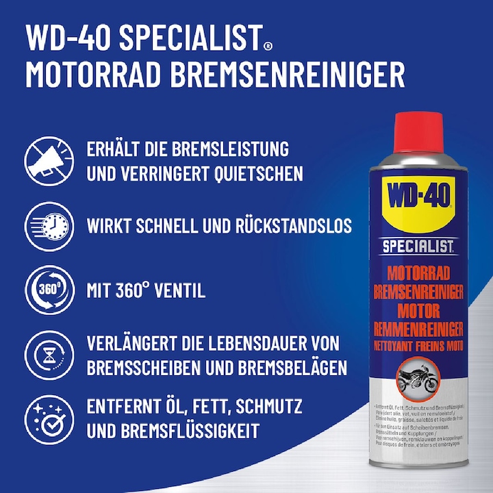 Actual product image WD-40 Motorbike cleaner (500 ml)