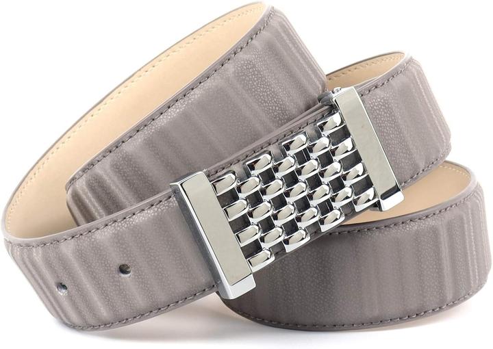 Actual product image Anthoni Crown Adjustable 3D-Look Leather Belt with Removable Closure (75)