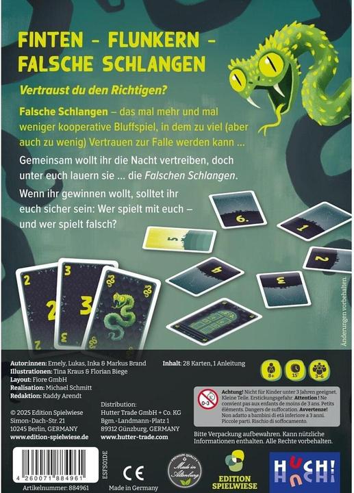 Actual product image Pegasus Falsche Schlangen (d) (German, 3 - 6 Players)