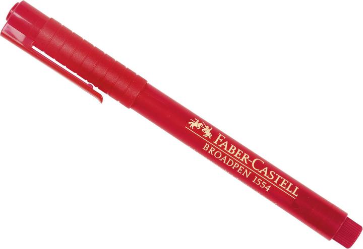 Actual product image Faber-Castell Fineliner Broadpen 1554 (Red, 1 x)