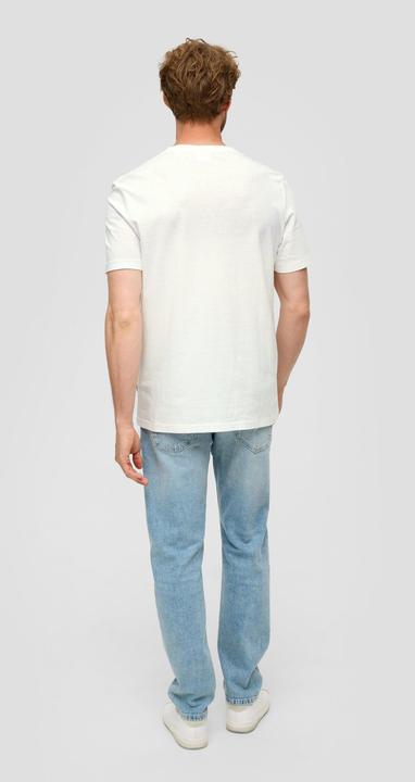 Produktbild S.Oliver T-Shirt Baumwoll-T-Shirt mit Crew Neck und Frontprint (L)