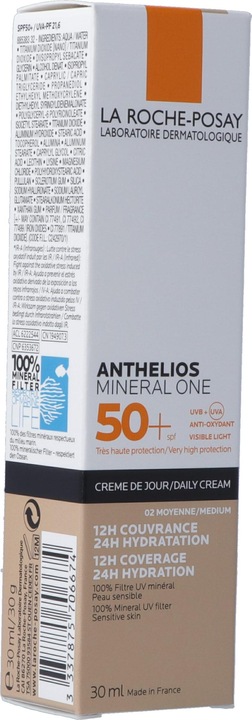Immagine prodotto La Roche Posay Anthelios Mineral One #02 Medium (Crema solare viso, SPF 50+, 30 ml, 50 g)
