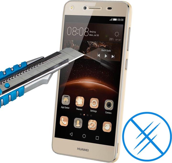 Actual product image Avizar Crystal clear film, glass screen protector (1 Piece, Huawei Y5 II)