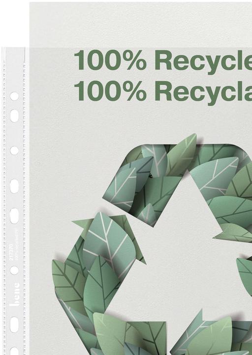 Image du produit Bene 50 pochettes transparentes grainées (A4, 1x)