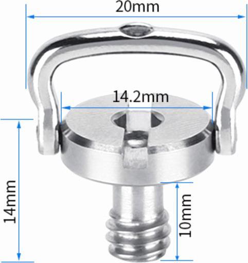 Image du produit Leofoto Vis 1/4" UNC (Poignée pivotante)
