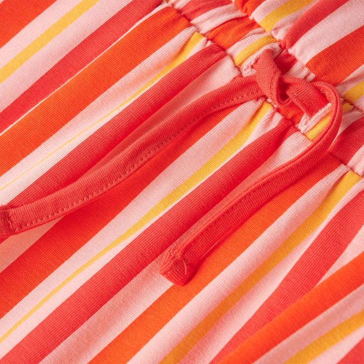 Actual product image VidaXL Children's dress with drawstring pink and red 116,Material: 95 (116)