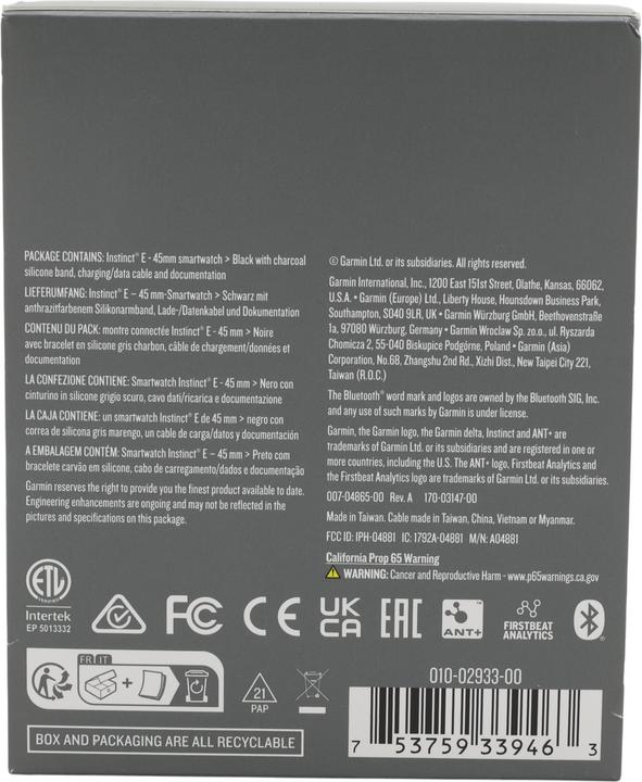 Immagine prodotto Garmin Instinct E (45 mm)