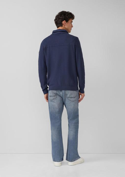 Produktbild s.Oliver Strickpullover Gestrickter Kapuzenpullover mit Ripp-Details (3XL)