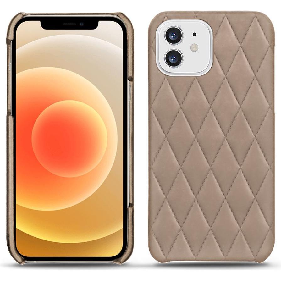 Noreve Lederschutzhülle (Apple iPhone 12), Smartphone Hülle, Beige