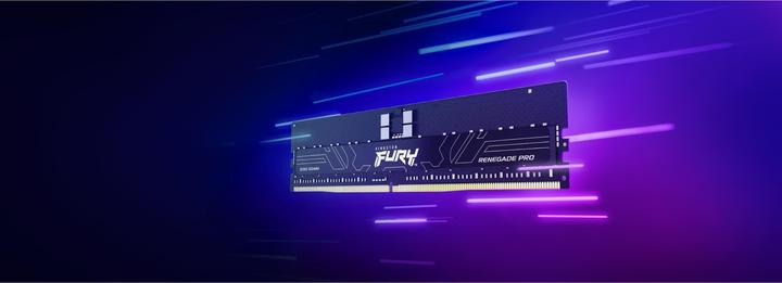 Image du produit Kingston Fury Renegade Pro EXPO 128GB Kit (8 x 16GB), DDR5, 6400MT/s, CL32, Overclockable, ECC, AMD EXPO, RDI (8 x 16GB, 6400 MHz, RAM DDR5, DIMM)