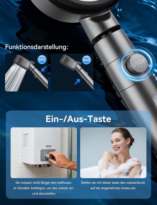 Produktbild Magichome Duschkopf (6 Strahlarten)