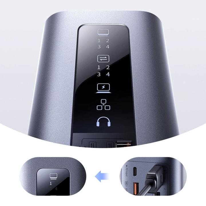 Actual product image Baseus Stacja/replikator Spacemate RD1 11w1 USB-C (11 ports)