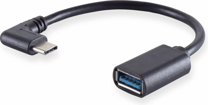 Produktbild Shiverpeaks S/CONN maximum connectivity Adapter, USB 3.0 Typ C Stecker auf USB A Buchse, 90°, OTG (0.10 m, USB 3.2 Gen 1)