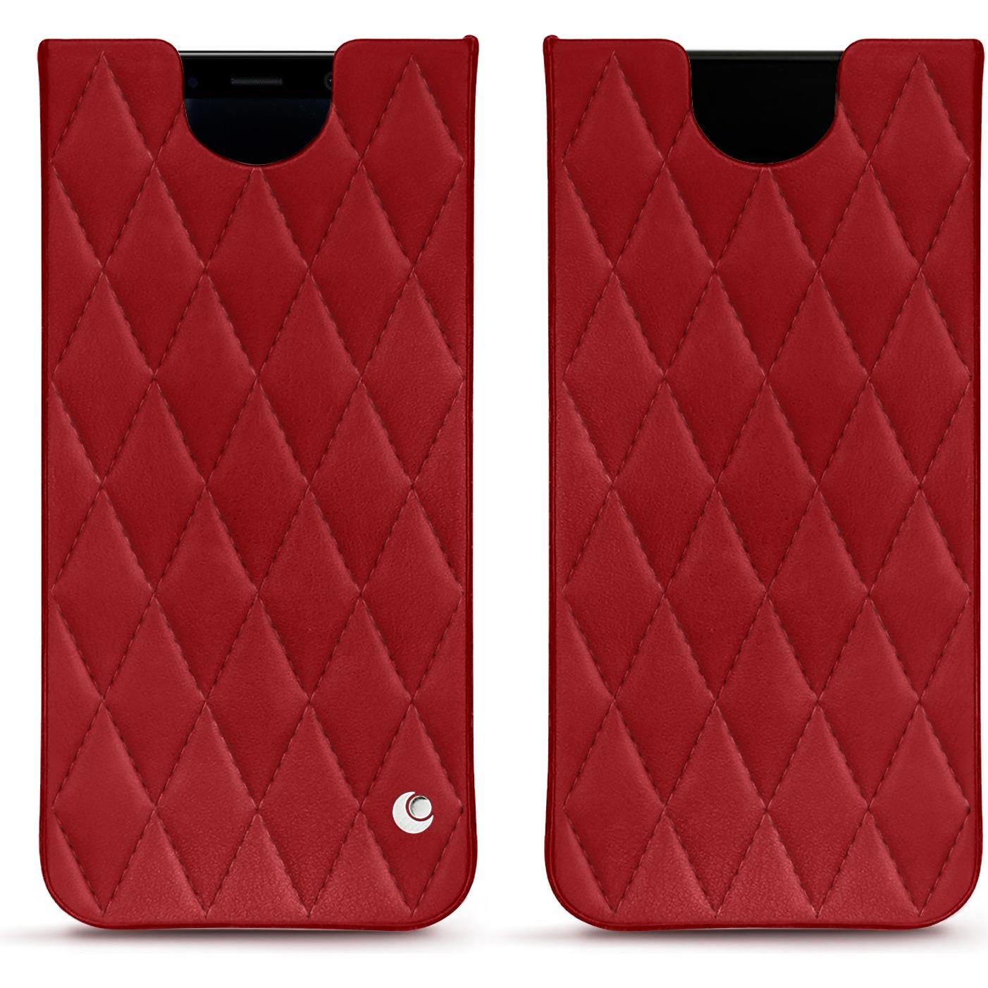Noreve Lederschutzhülle (Samsung Galaxy S8+), Smartphone Hülle, Rot