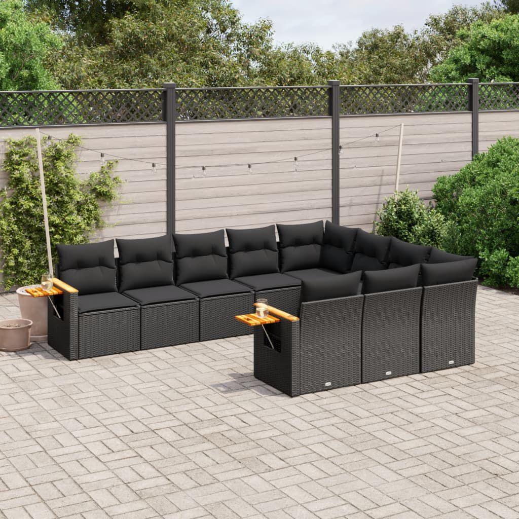 Thumbnail - VidaXL, Gartenlounge, 10-tlg. Garten-Lounge-Set mit Kissen