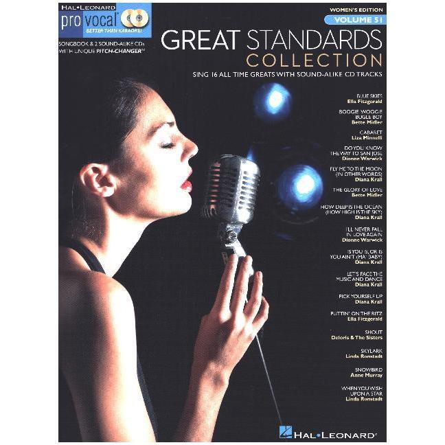 Pro Vocal Women/'s Edition - Great Standards Collection, w. 2 Audio-CDs, Sachbücher