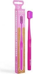 Actual product image Nordics Eco Toothbrush Premium PLA Pink - (Soft)