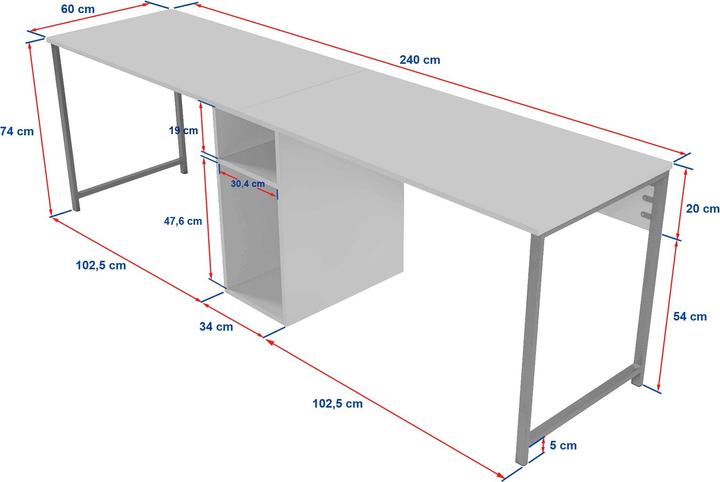 Produktbild Skye Decor Twin (240 x 74 x 60 cm)