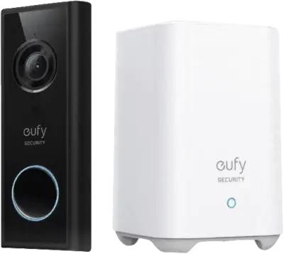 Produktbild eufy by Anker 2K Videodeurbel + 2K Beveiligingscamera bundel - Pan & tilt - Voor binnen en buiten - Met H (Kabellos, WLAN)