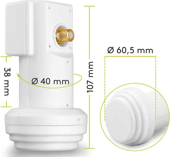 Actual product image Goobay Universal Single (Single LNB, 40mm)