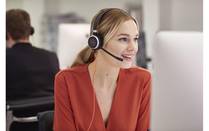 Actual product image Jabra Evolve 40 UC Mono (Cable, USB-C)