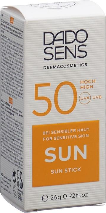 Image du produit Dado Sens Stick Sun Protection Factor 50 (Stick solaire, Crème solaire visage, SPF 50, 26 g)