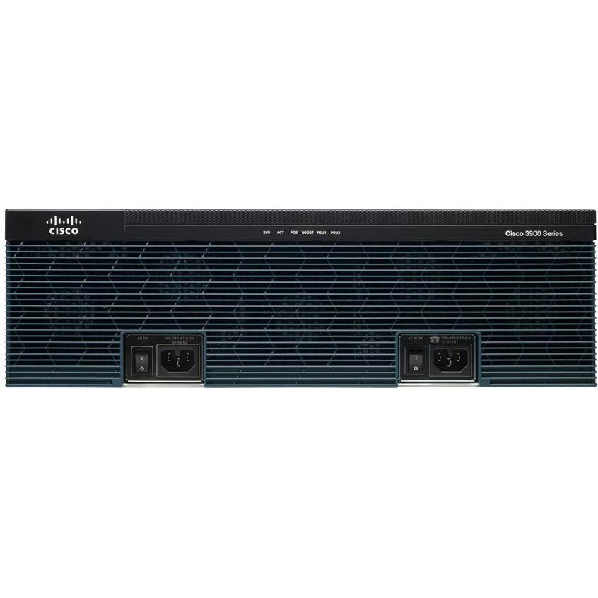 Thumbnail - Cisco 3925 VOICE SEC. BUNDLE, Router, Schwarz, Grau