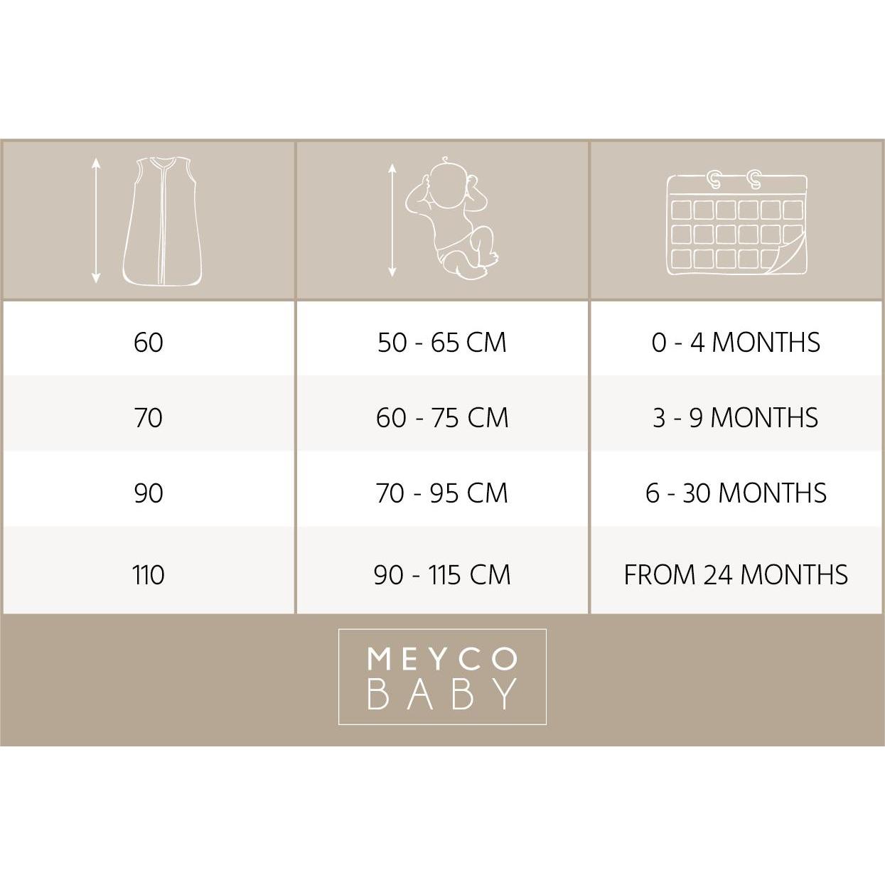 Meyco, Babyschlafsack, Forest Animals (110 cm)