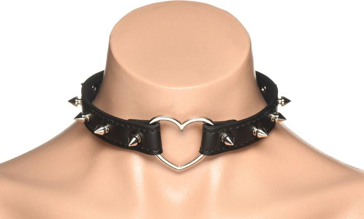 Produktbild Master Series XR Brands Spiked Heart Choker Schwarz